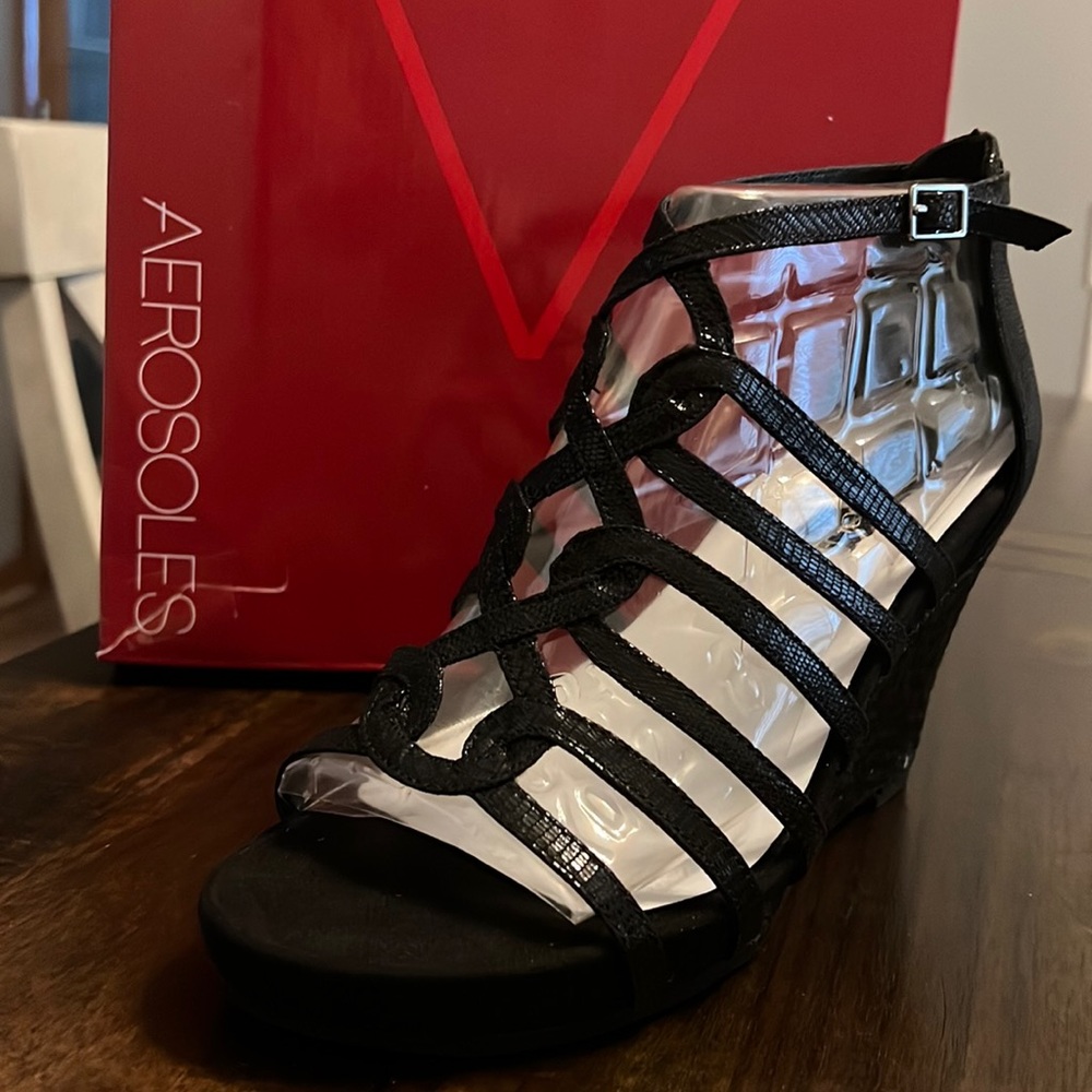 Aerosoles Black Sandals
